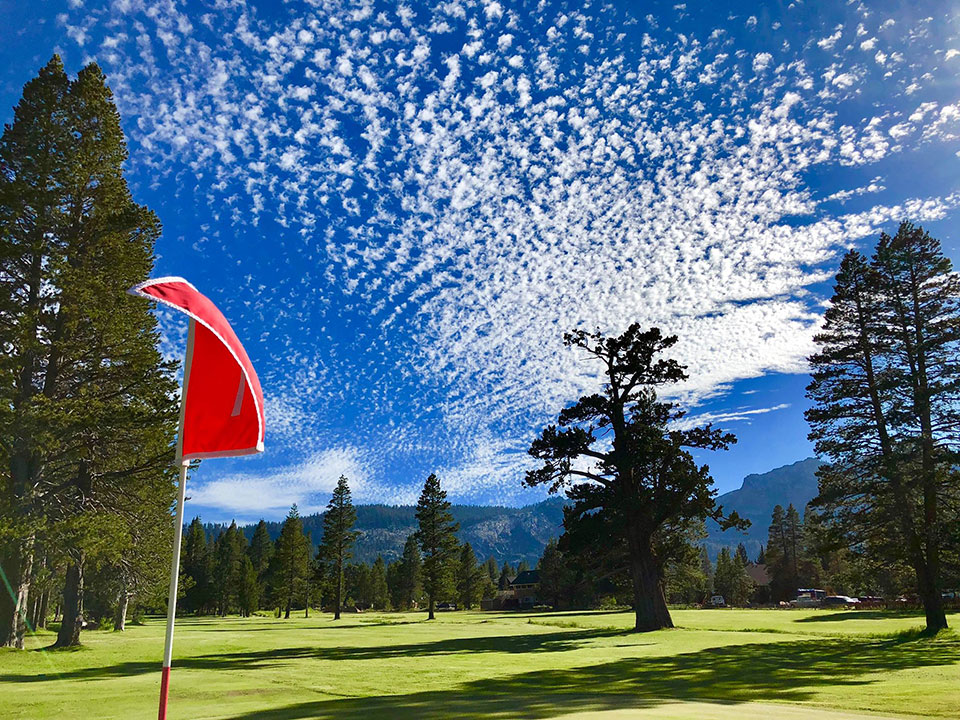 7th green looking towards the 8th fairway