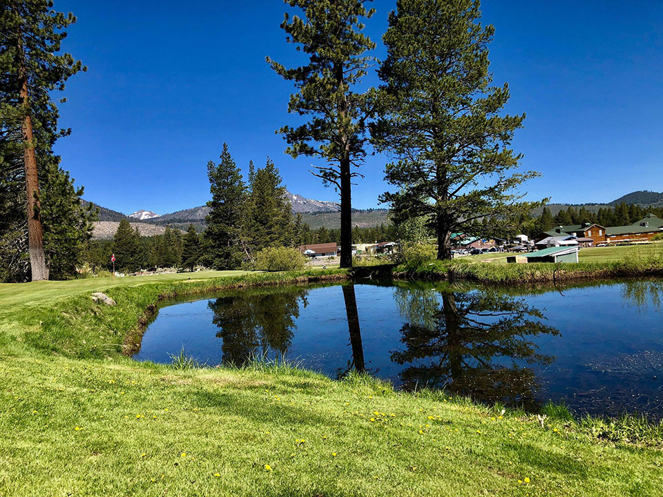 Water hazard on the 7th hole, second view